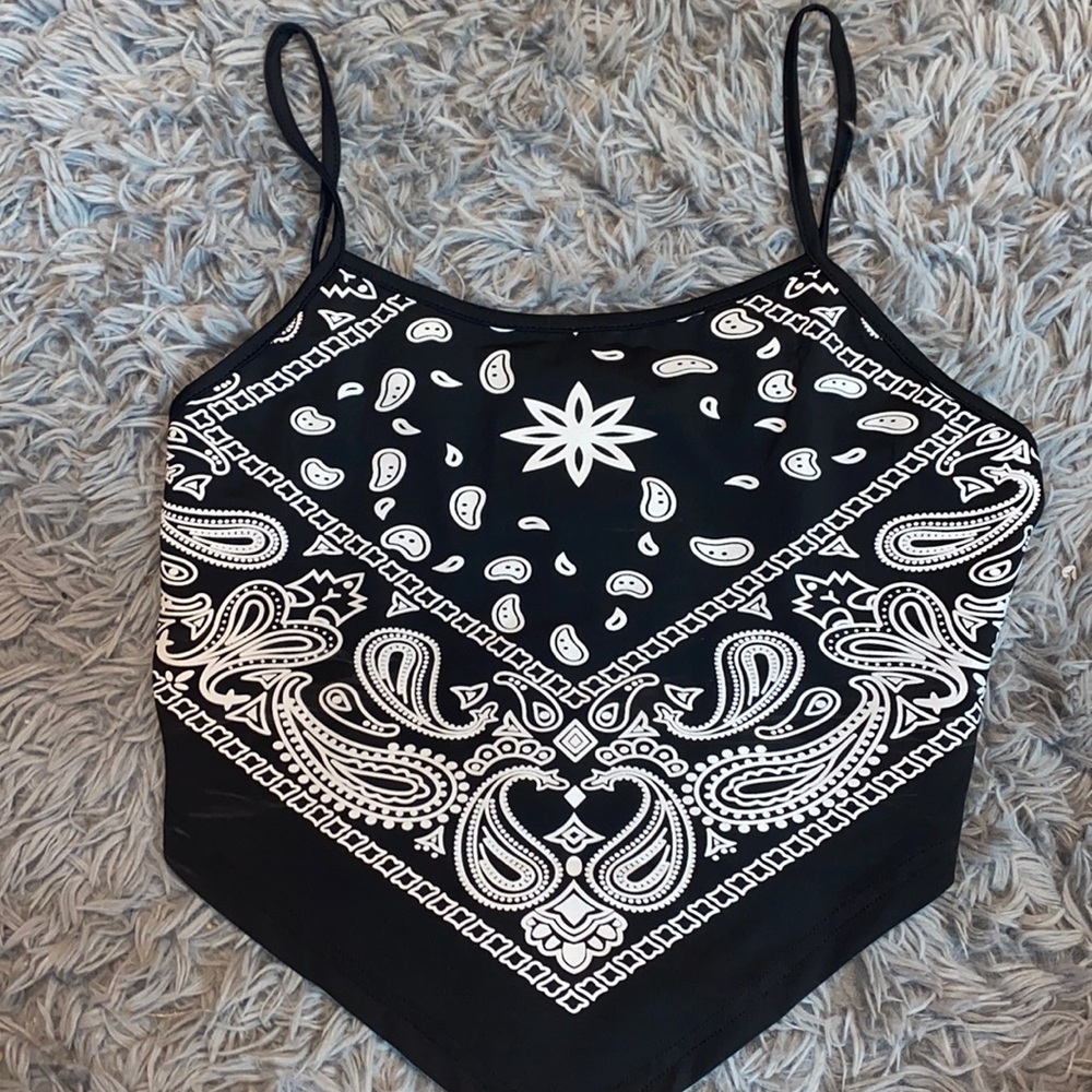 Bandana print top